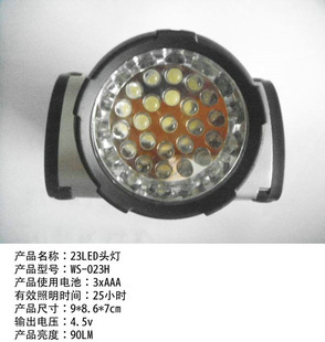 批發采購照明新選擇 23LED強光頭燈系列，滿足多樣化需求，支持混批